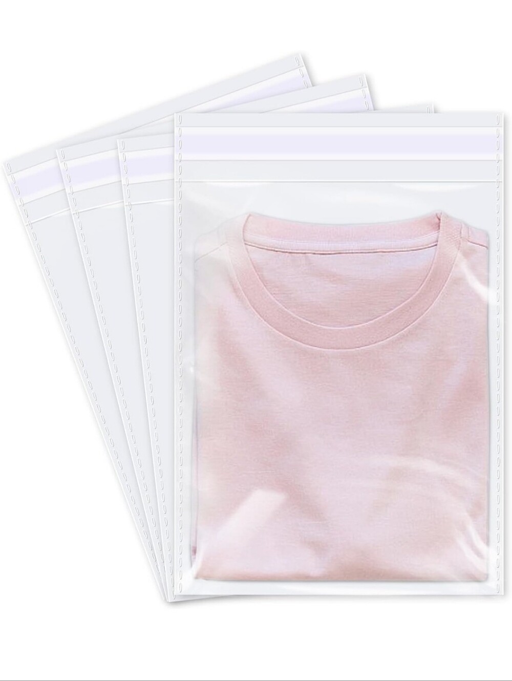 50ct, 9x12 CLEAR POLY BAGS, RESEALABLE
